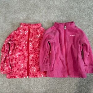 Toddler Girl Columbia Fleece Zip Up Jackets
